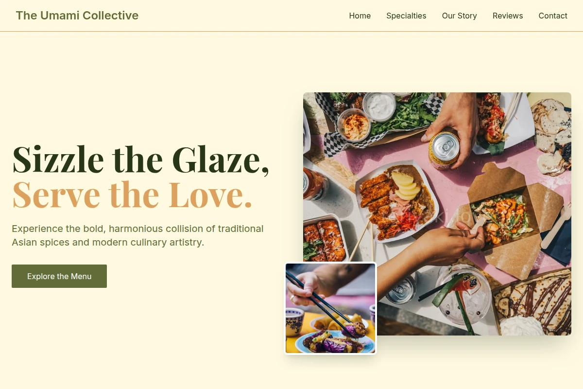 Fresh Asian Fusion Food